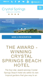Mobile Screenshot of crystalspringsbeachhotel.com